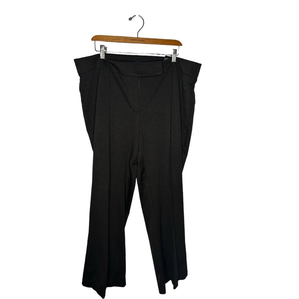 avenue womens plus ponte trouser modern fit average 18/20 pants brown‎